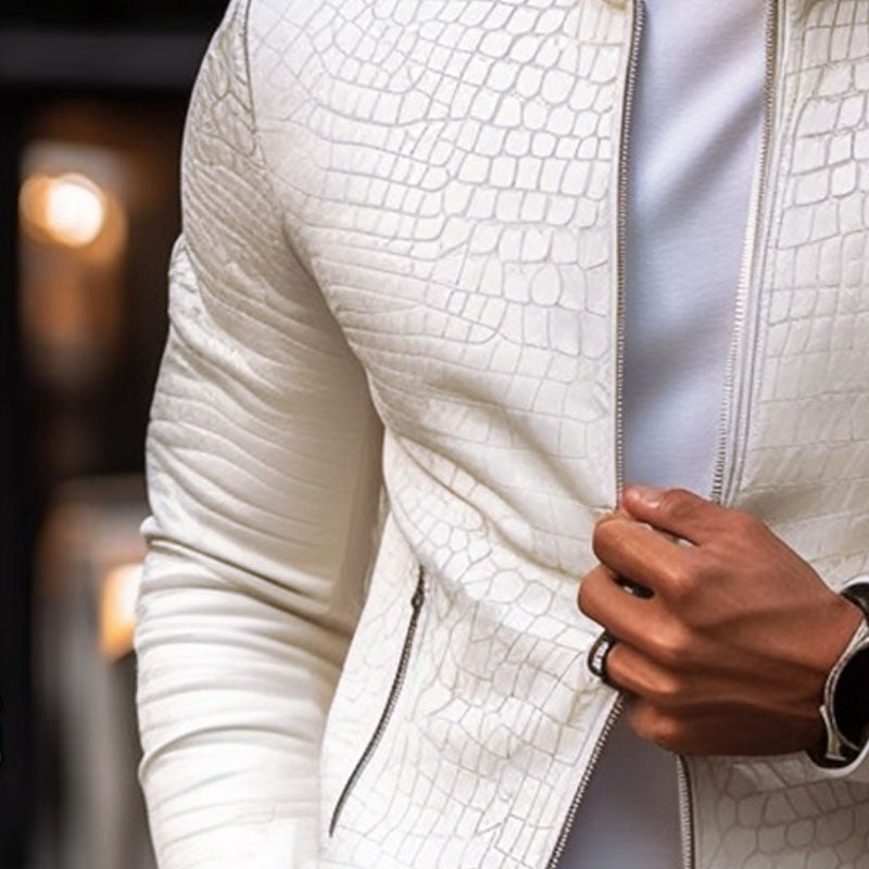 Nigel - Slim Fit Leather Jacket for Men