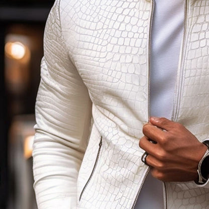 Nigel - Slim Fit Leather Jacket for Men