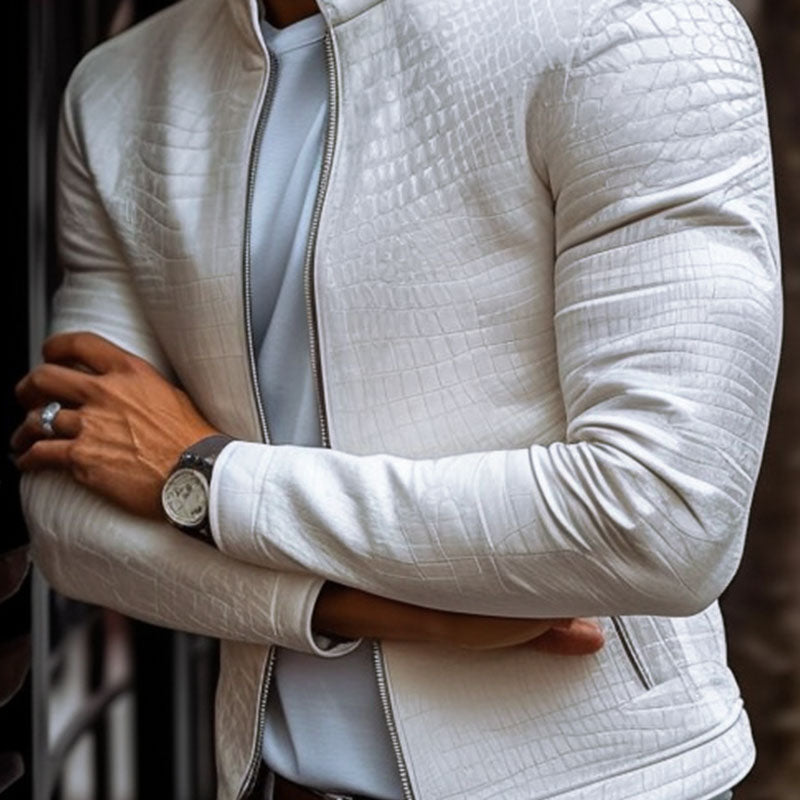 Nigel - Slim Fit Leather Jacket for Men