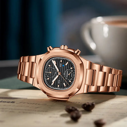 Waterproof Stainless Steel Watch