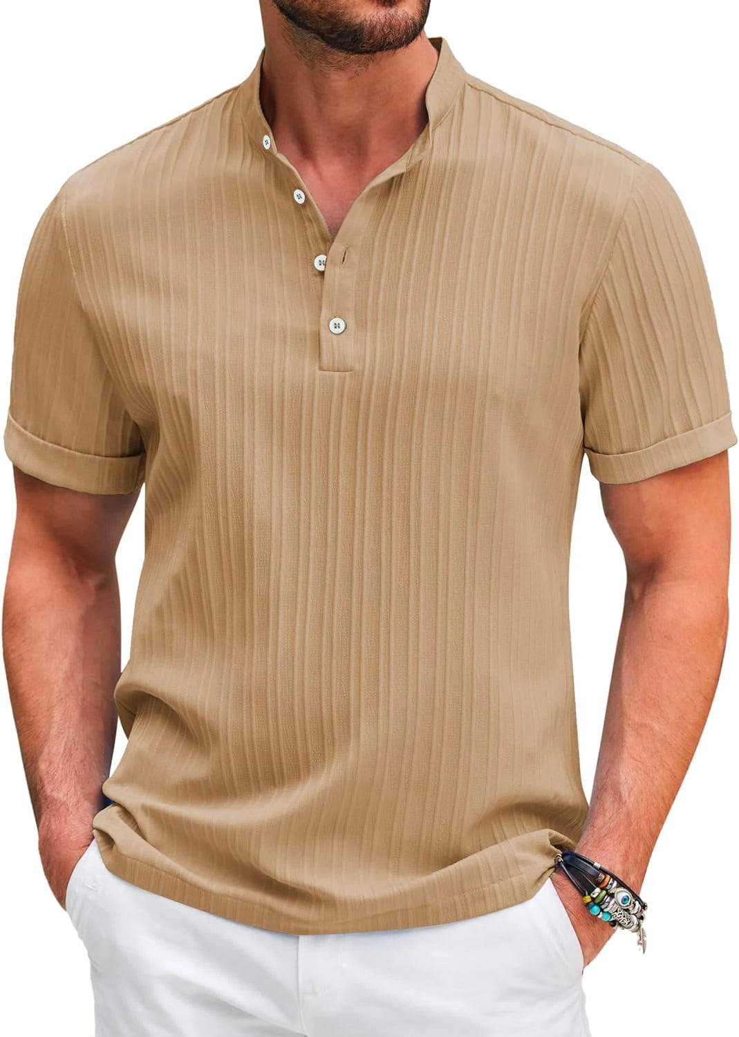 Henry - Casual Striped Shirt for Men - for Spring and Summer