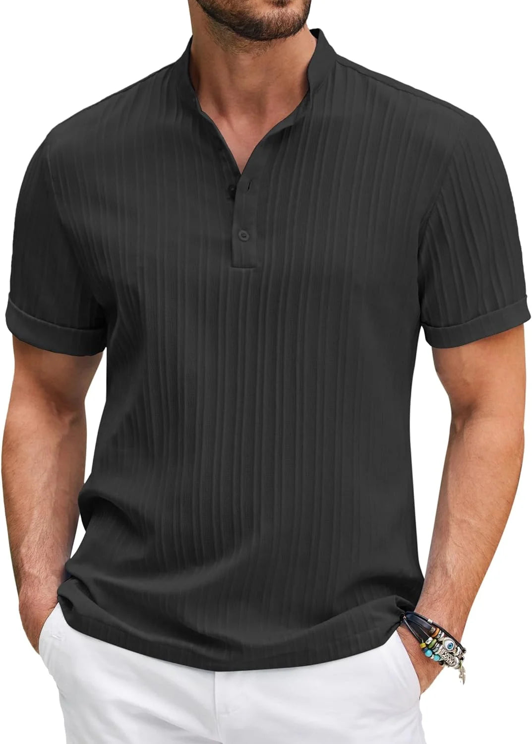 Henry - Casual Striped Shirt for Men - for Spring and Summer