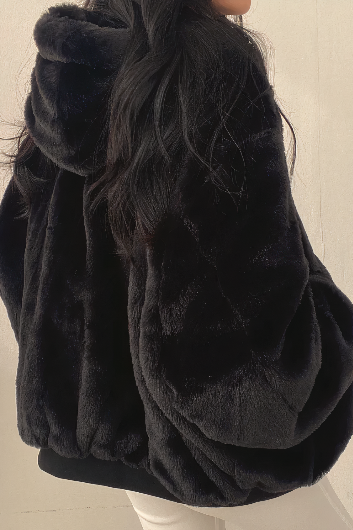 Nicole - Winter Jacket with Cashmere Hood for Women
