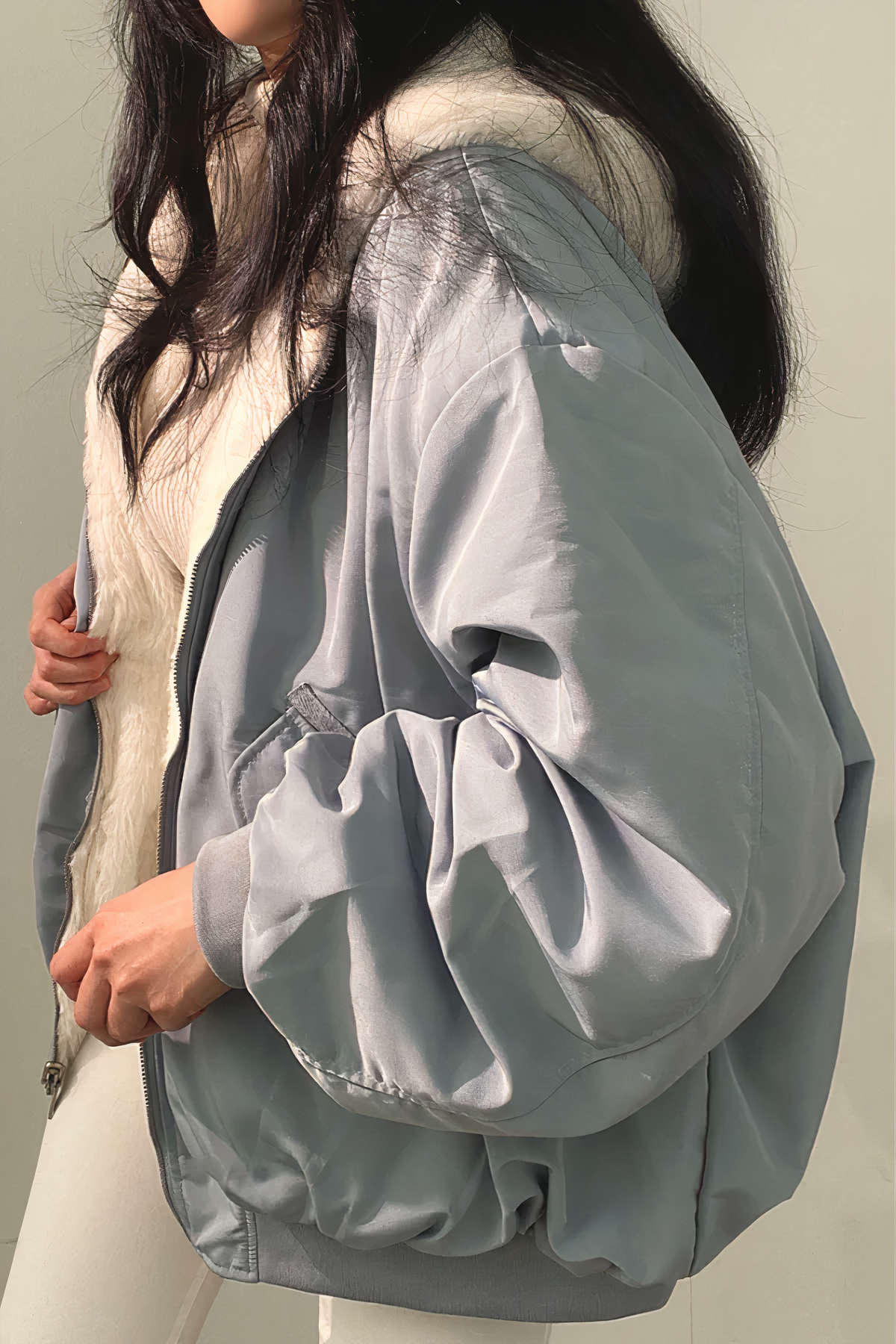 Nicole - Winter Jacket with Cashmere Hood for Women