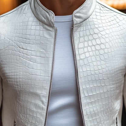 Nigel - Slim Fit Leather Jacket for Men